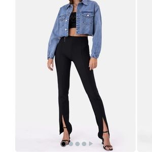 Adika luxe front split pants